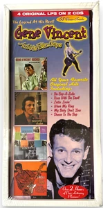 Gene Vincent & His Blue Caps- 4 LP's ON 2CD's White Laquear Box Set NEW & SEALED - Imagen 1 de 5