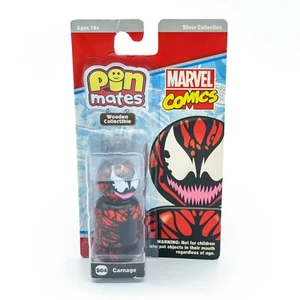Marvel Comics Pin Mates #S04 CARNAGE legno da collezione NUOVO in confezione - Foto 1 di 3
