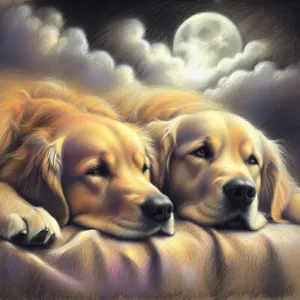 GOLDEN RETRIEVER (24) CROSS STITCH PATTERN - Picture 1 of 2