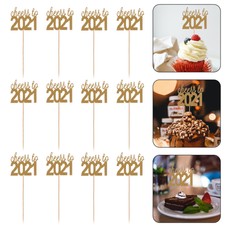 Creative Safe Unique Exquisite Practical Cake Picks New Year Party