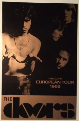 1968 THE DOORS European Tour Poster JIM MORRISON - Image 1 of 4