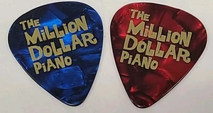 The Million Dollar Piano Davey Johnstone Blue & Red Guitar Picks - Picture 1 of 3
