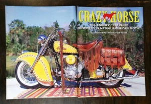 Indian Chief Motorrad 1950 - Original 8 Seiten Farbartikel - Bild 1 von 5