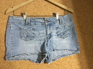 Hydraulic Low Rise Jean Shorts Size 13/14 Goofy Pockets Denim (230) - Picture 1 of 8
