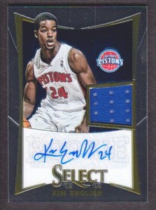 2012-13 Select Basketball #307 Kim English RC Auto Jersey /399