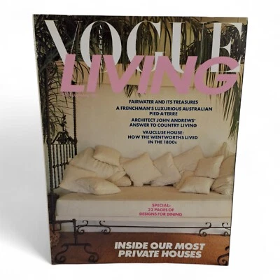 Vintage Vogue Living Australia Magazine - No.3 June July 1983 - Image 1 of 4