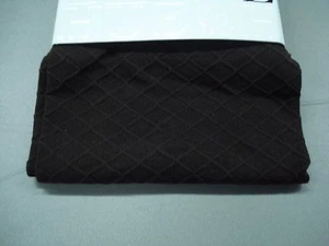 NWT Hue Textured Diamond Tights w/ Control Top 1 Pair Size 3 Espresso #703K - Picture 1 of 2