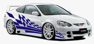 CHECKERED CUSTOM AUTO VAN VEHICLE SEMI TRAILER CROSS OVER CHECK CAR TRUCK SUV - Bild 1 von 4