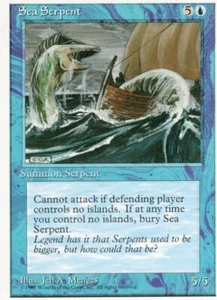 1X SEA SERPENT BLUE 4ª cuarta edición Magic LP X1 (yourdeckbuilder) - Imagen 1 de 1