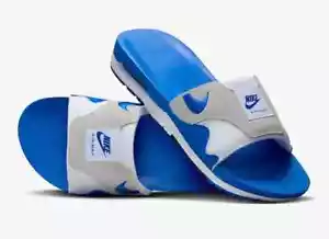 Nike Air Max 1 FJ4007-100 Sandals Men's Royal Blue Gray Lifestyle Slide TF6078 - Picture 1 of 42