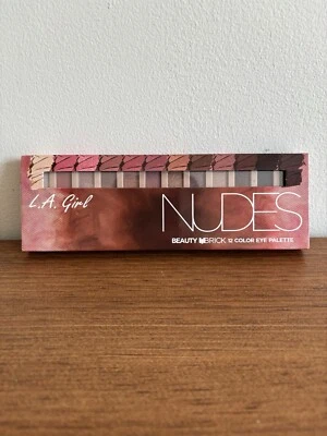 L.A. Paleta de sombras de ojos de ladrillo de belleza para niñas desnudos 12 colores NUEVA GES331 Foto 1 de 4