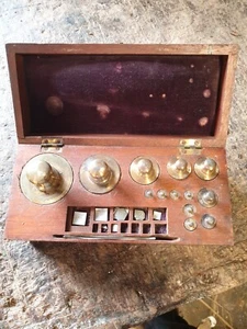 Antique Brass Weights - Picture 1 of 4