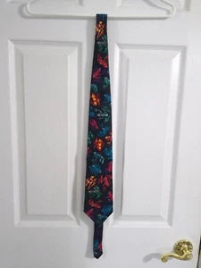 Addiction men's novelty necktie tree frogs colorful tie - Picture 1 of 4