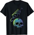 Vintage Crow Skull Spooky Raven Gothic Halloween T-Shirt Size S-5Xl