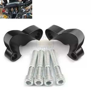 Handlebar Riser Spacer Extension Kit For Harley Forty Eight 48 XL1200X 2010-2022 - Foto 1 di 7