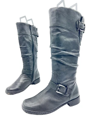 Camel Active Botas De Cuero Negro Para Mujeres T.38 US.6 UK.4,5 - Imagen 1 de 4