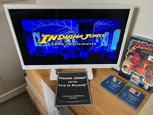 Amiga Indiana Jones Fate of Atlantis - Boxed Working -👽👾Retro Gift Idea👾👽 - Photo 1/24