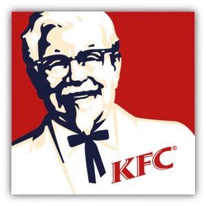 "Calcomanía pegatina para parachoques de coche comida rápida con logotipo de KFC - 3"" o 5""" - Imagen 1 de 1