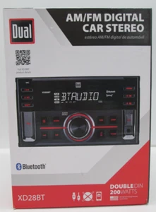 Dual XD288T AM/FM Radio Aux USB Double Din Bluetooth Digital Car Stereo F2 - Picture 1 of 5