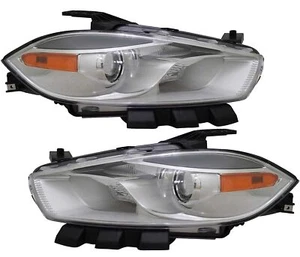 For Dodge Dart 2016 Aero Limited SE Sedan Halogen Headlamps Pair Set with Bulbs - Bild 1 von 8