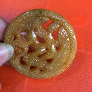 Antiguo Colgante Erótico Xiuyu Huanxi para Hombres y Mujeres Jade Wenw - Imagen 1 de 4