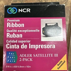 NCR 1998 Typewriter Ribbon For Adler-Royal Satellite III (2)New-Unopened Ribbons - Picture 1 of 3