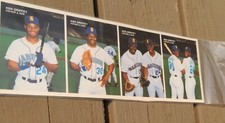 1989 Mother's Cookies  Ken Griffey father and son #1-4  Mariners, HOF uncut