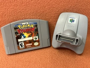 Pokemon Stadium & GameBoy Transfer Pak Authentic Nintendo 64 N64 Game Accessory - Imagen 1 de 5