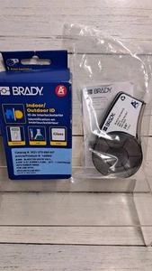 Brady M21-375-595-WT High Adhesion Vinyl Official Label Tape Black on White - Picture 1 of 8
