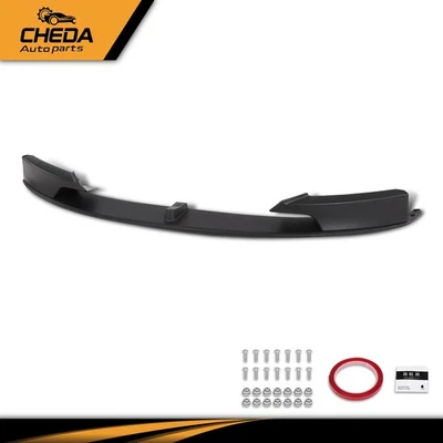 Front Bumper Splitter Lip Black Fit For 2012-2018 BMW F30 3 Series Sedan M Sport - Image 1 of 4