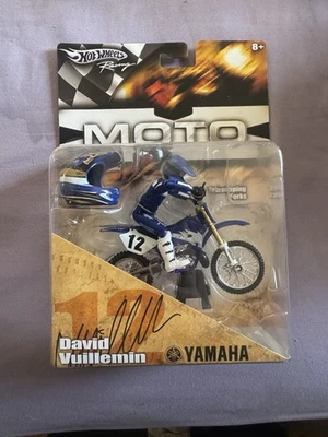 Rare Unopened Box Hot Wheels Moto X David Vuillemin Toy Dirtbike - Image 1 of 3