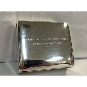 65th USGA Amateur Golf Championship Silverplate Box With Lid / Southern Hills CC - Picture 1 of 9
