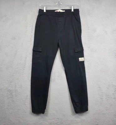 Levis Joggers Niños L Negro Cónico Carga Utilidad Elastizado Streetwear Athleisure Foto 1 de 4