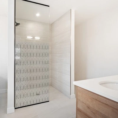 Sichtschutzfolie Milchglasfolie Motiv Duschfolie Duschkabine YX001-06 Art Deco - Bild 1 von 4