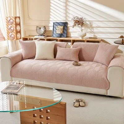 Fan flower solid color sofa cover towel cover cloth - Image 1 of 4