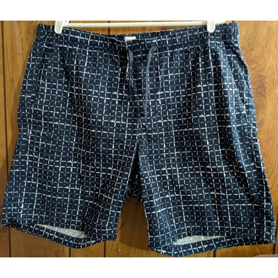 Gap 9" Easy Shorts Mens Size XL Cotton Blue White Elastic Waist Pockets Pull ON - Image 1 of 4