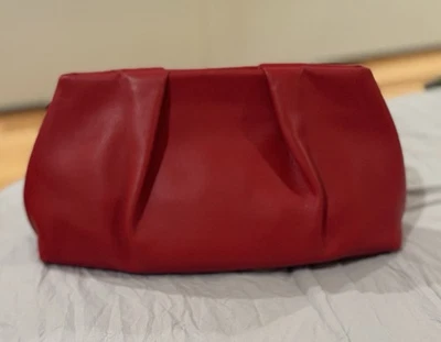 NEW Banana Republic Riviera Red Clutch Bag Medium Size - Image 1 of 4