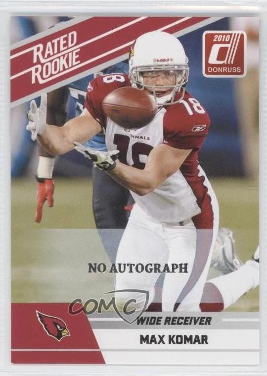 2010 Donruss Rated Rookie Box Set Auto Max Komar #70 Auto RC - Image 1 of 2