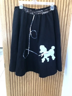 California Costume Black 50'S Hop Poodle Skirt Adult Women's Size LARGE - Image 1 of 4