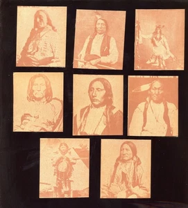 1930's R184-2 Indian Chiefs Strip Card Lot 16 Different NRMT - Picture 1 of 2