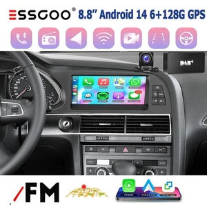 DAB+cámara Android 14 para Audi A6 MMI 2G 2005-2009 Carplay radio de coche 6+128G NAVI - Imagen 1 de 18