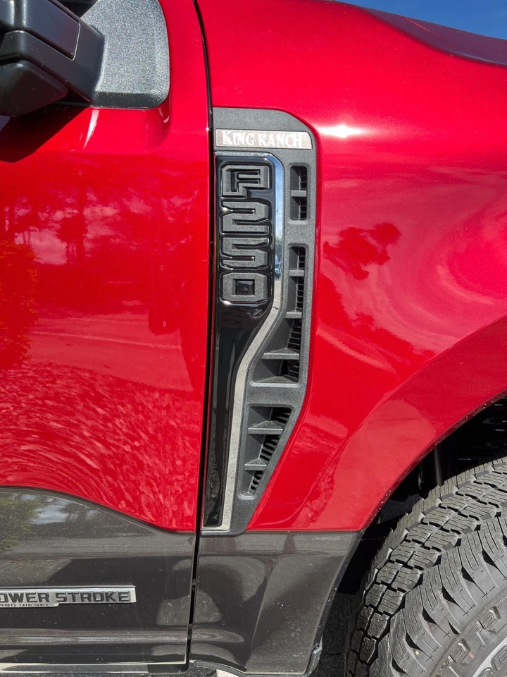 Front Fender Emblem Overlays Fits 23-26 Ford Super Duty - OLP - Image 1 of 1