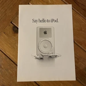 iPod Promo Print 4 Page Magazine Insert Ad 2001 "First Ever Promo" Original iPod - Picture 1 of 5