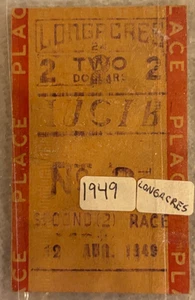 Longacres Race Track 1949 $2 Place Tote Ticket Renton, Washington - Picture 1 of 1