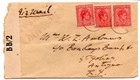 St Kitts 1943 Airmail censor cover to Antigua from Sir Wilfred Wigley