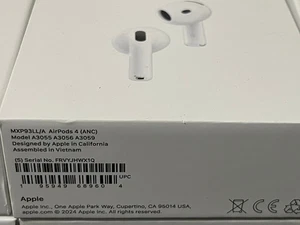 Apple AirPods 4 ANC Wireless Earbuds Bluetooth Earphones Headphones MXP93LL/A .. - Picture 1 of 16