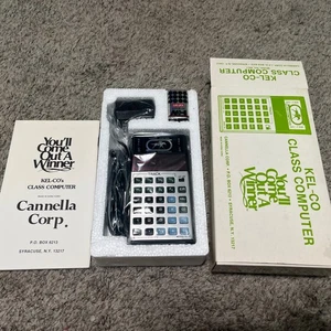 VTG 1979 Kel-Co Class Computer Calculator RS-1 w/ Manual, Box - Picture 1 of 4
