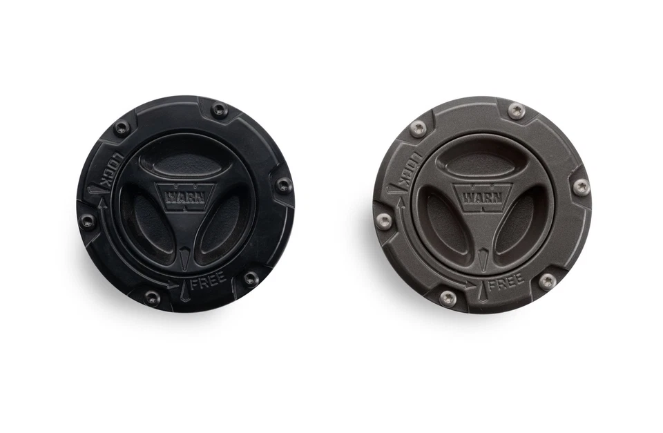 Warn 95060 Locking Hubs Super Duty 35 Spline Black Stainless Steel 6 Bolt Set 2 - Image 1 of 1