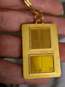 Intel Inside Pentium Pro Processor Keychain Real Original Dual CPU Chip 1990s - Picture 1 of 3