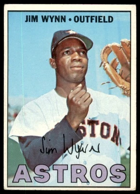 Jim Wynn Houston Astros 1967 Topps #390 en muy buena condición Foto 1 de 2